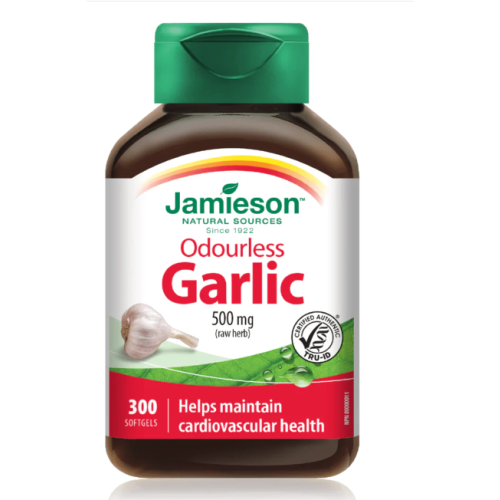 Jamieson Odourless Garlic Softgels 300`S